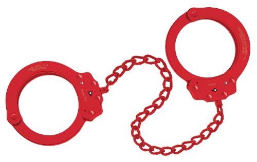 „Peerless Handcuff Company“, Fußschellen, Modell 703R, rotes finish